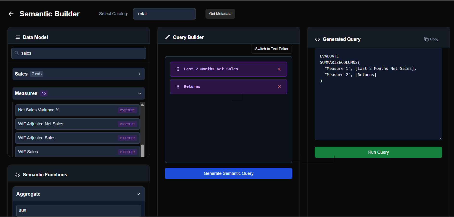 Conversational data explorer interface